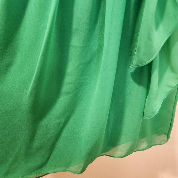 LAUREN By Ralph Lauren Evening Green Strappy  Cocktail Dress size 4 - Picture 6 of 10